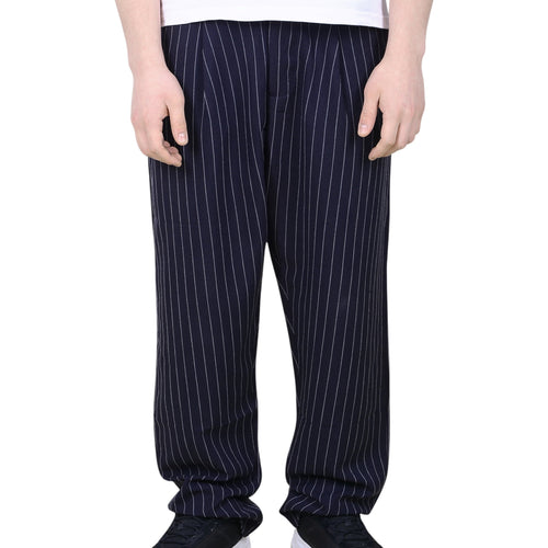 Navy pinstripe pants