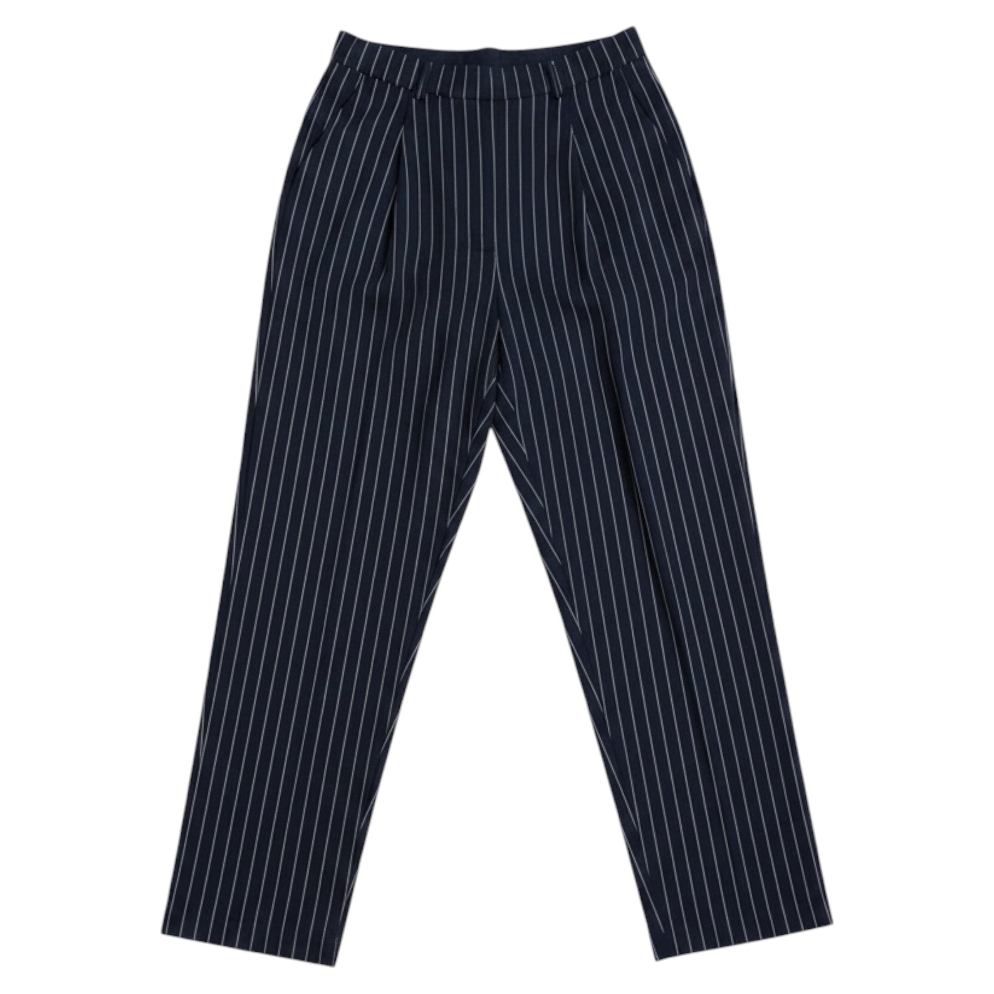 Navy pinstripe pants
